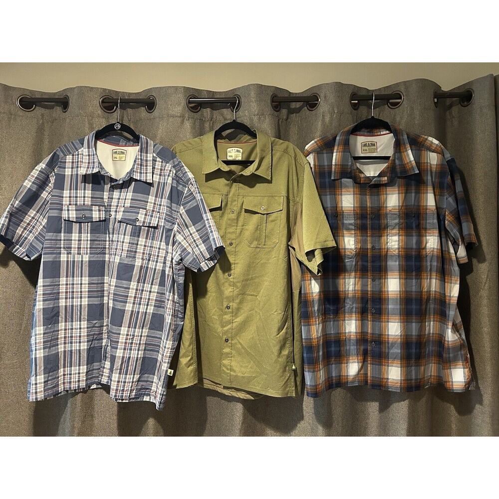 Men’s Lake & Trail Short Sleeve Button Up Set Of 3 - XXL Fishing Outdoor